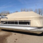Pontoon boat cover By Tarps Inc Savage MN